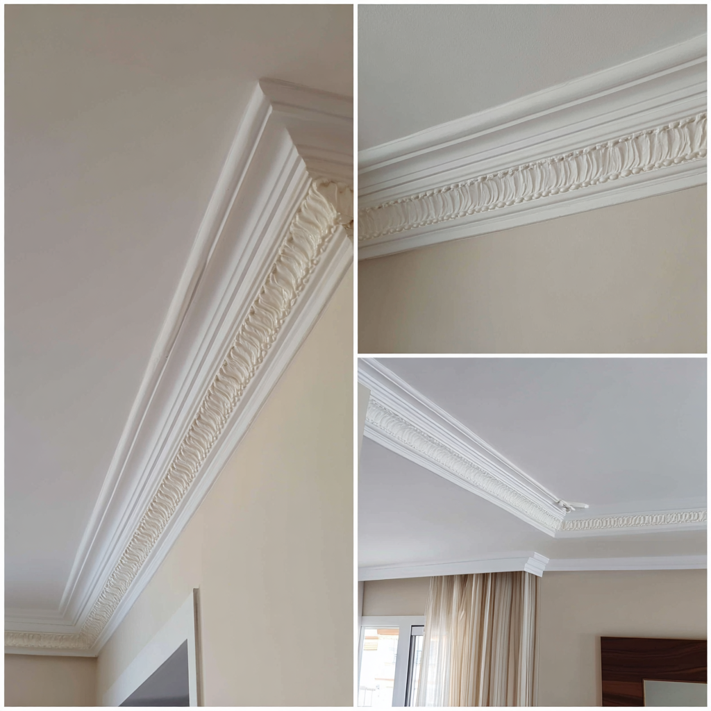 Canaletas decorativas instaladas en pared para ocultar cables de forma ordenada y elegante sin necesidad de pintar.
